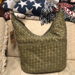 Ladies all leather shoulder bag